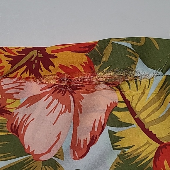 Love By Design Colorful Tropical Print Cropped Top & Wide-leg Pants size 1X - Picture 17 of 17